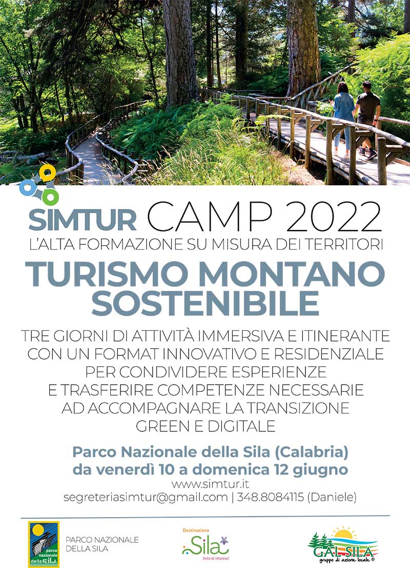 Locandina Camp alta formazione Parco nazionale Sila
